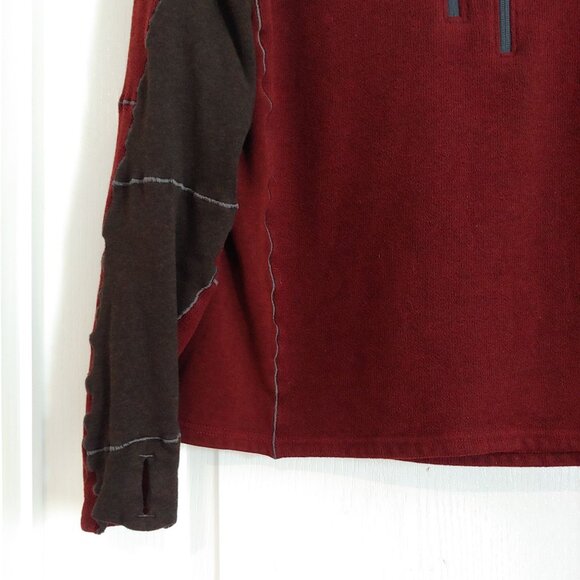 Kuhl Interceptr 1/4 Zip Fleece Mens Brick Outdoor Activewear Pullover Brick L - Picture 5 of 12